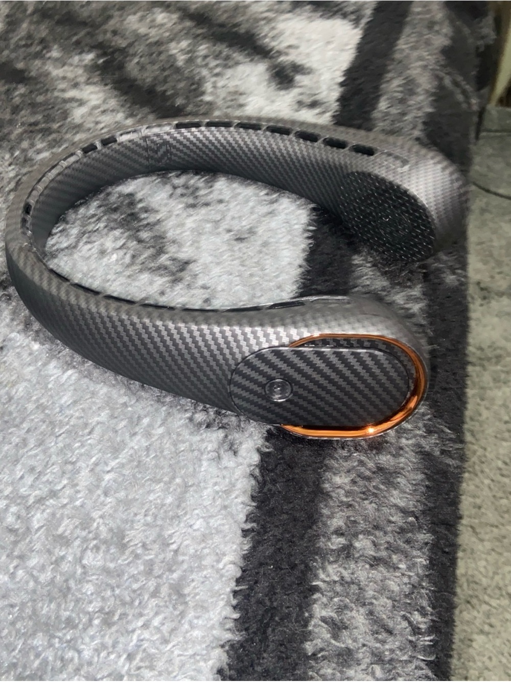 Carbon Fiber Neckband with Copper Accent